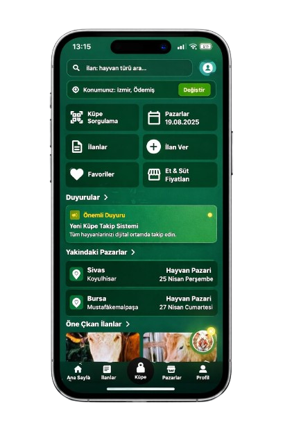 Dijital Hayvan Pazarı Uygulaması